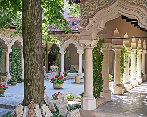 Pillar Moorish Courtyard Romanian Orthodox